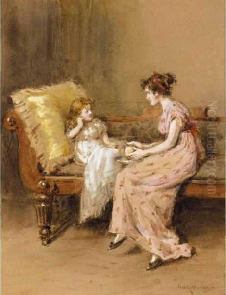 Hush A Bye; Convalescent Oil Painting by George Goodwin Kilburne