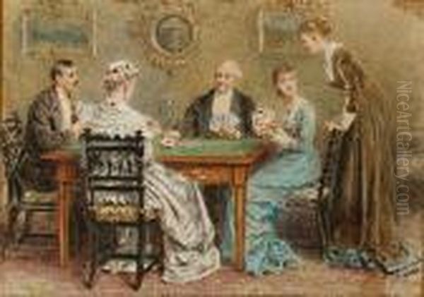 A Good Hand Oil Painting by George Goodwin Kilburne