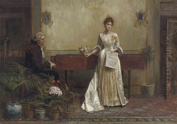 Her First Appearance Oil Painting by George Goodwin Kilburne