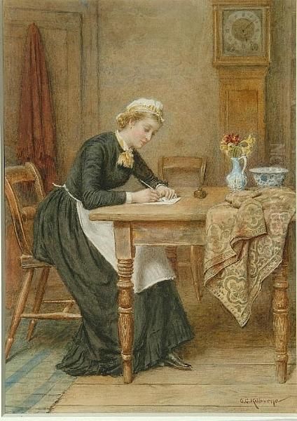 Dear Mother Oil Painting by George Goodwin Kilburne