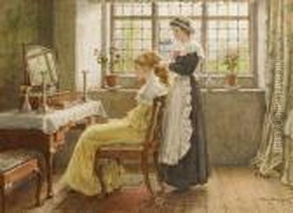 La Toilette Oil Painting by George Goodwin Kilburne