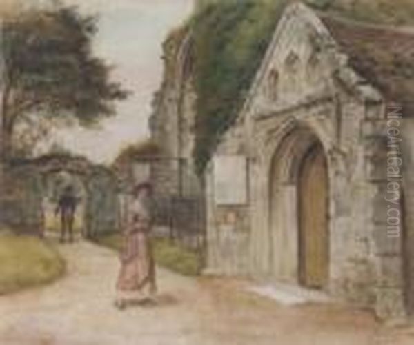 Daily Worship Oil Painting by George Goodwin Kilburne