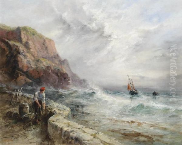 Rocquaine Bay, Guernsey Oil Painting by S.L. Kilpack