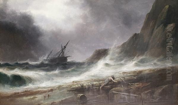 Shipwrecked Oil Painting by S.L. Kilpack