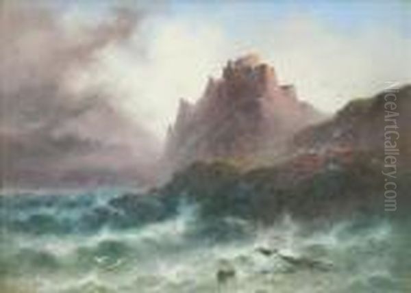 Mont Orgueil Castle, Jersey Oil Painting by S.L. Kilpack