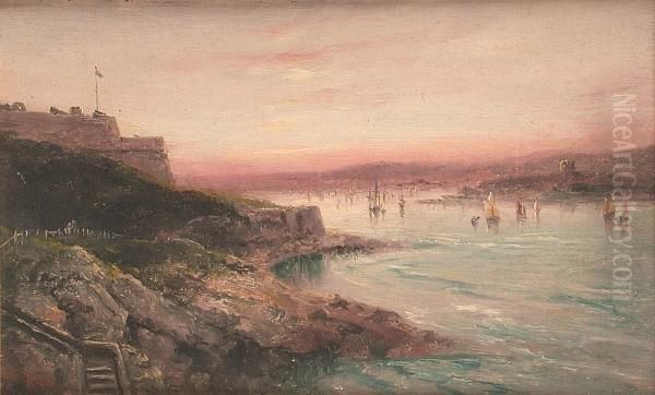 The Citadel, Plymouth Oil Painting by S.L. Kilpack