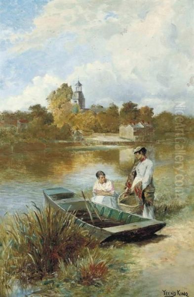 Sunbury-on-thames Oil Painting by Henry John Yeend King