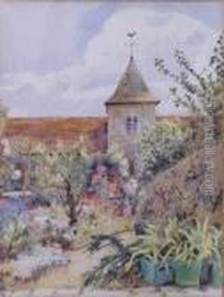 West Wittering Church Oil Painting by Henry John Yeend King