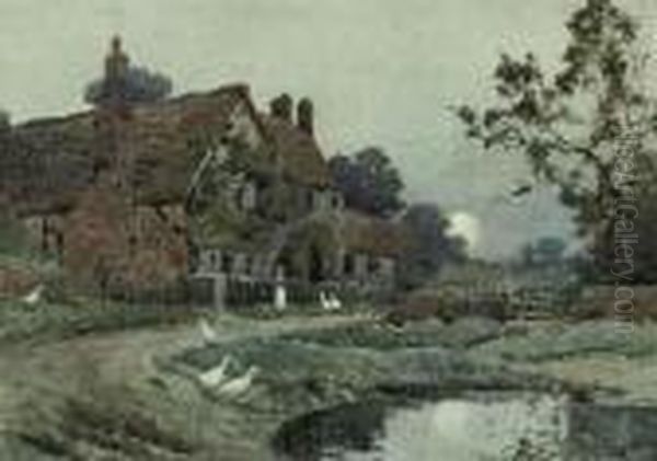 Milton's Cottage, Chalfont St Giles Oil Painting by Henry John Yeend King