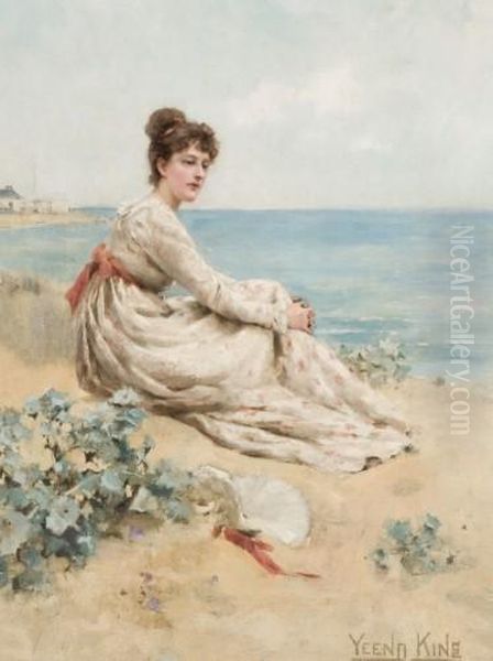 Reverie Au Bord De La Mer Oil Painting by Henry John Yeend King