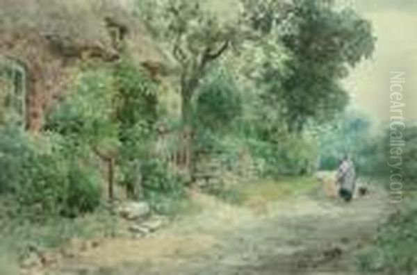 On The Way Home Oil Painting by Henry John Yeend King