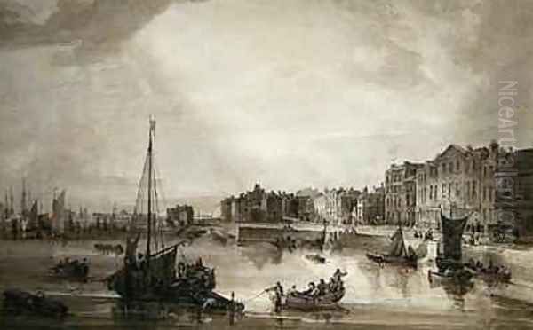 Margate Harbour, 1806 Oil Painting by Samuel Owen