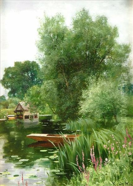 The Boathouse Oil Painting by Henry John Yeend King