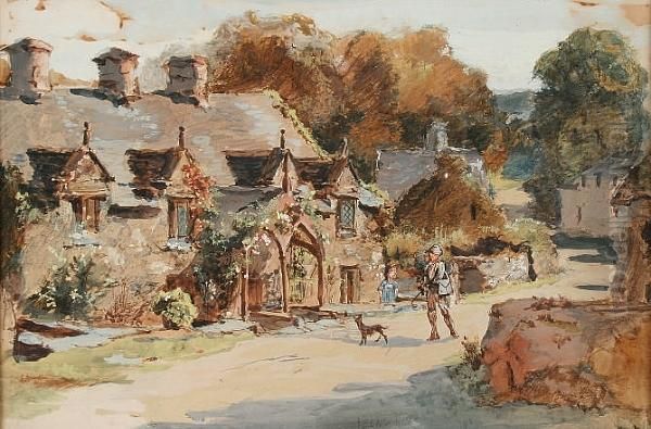 Dolgelly, North Wales Oil Painting by Henry John Yeend King