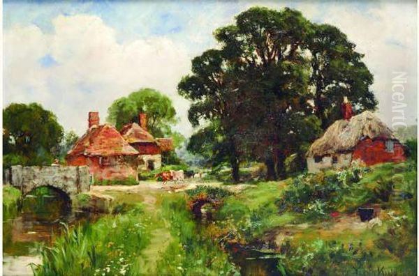 Ferme En Angleterre Oil Painting by Henry John Yeend King