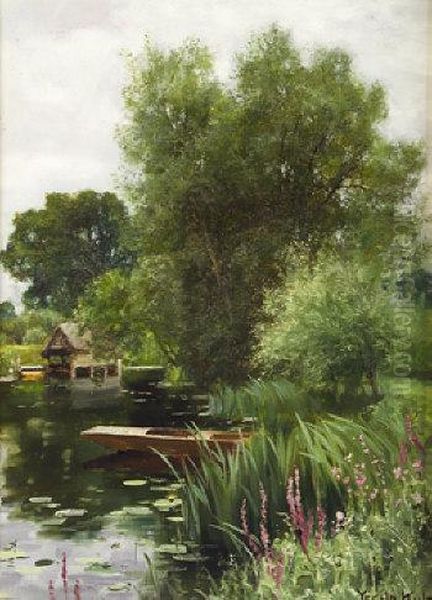 The Boat House Oil Painting by Henry John Yeend King