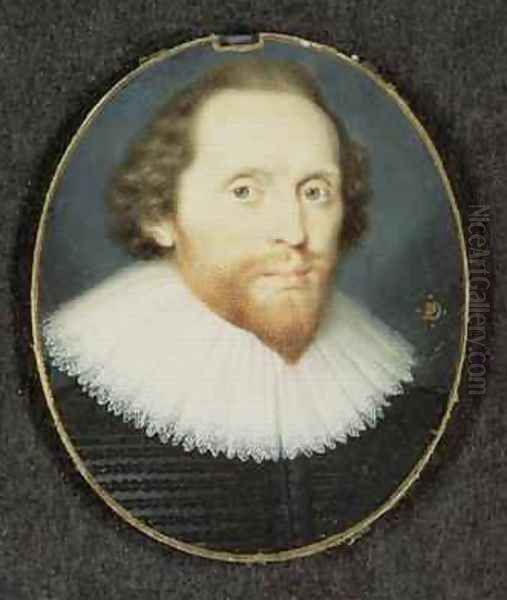 Man said to be William Herbert 3rd Earl of Pembroke 1625 Oil Painting by Peter Oliver