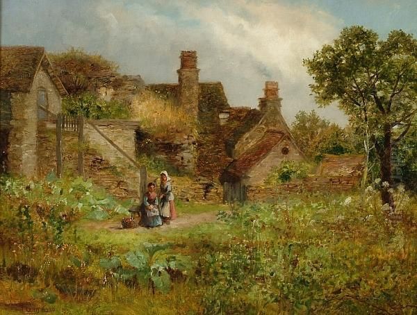 The Flower Gatherers Oil Painting by Henry John Yeend King