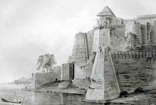 Fort on the Yamuna River India Oil Painting by William Orme