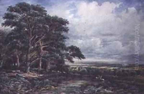 Bradgate Park near Leicester Oil Painting by James Orrock