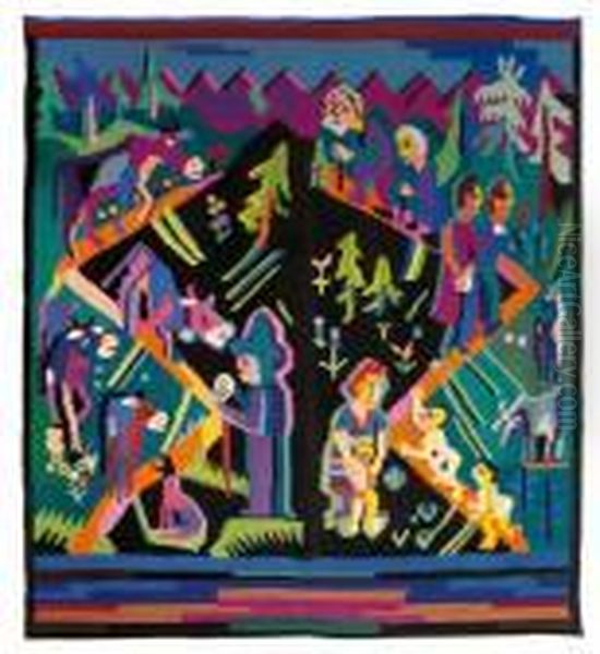 Alpaufzug Undlebensalter Oil Painting by Ernst Ludwig Kirchner