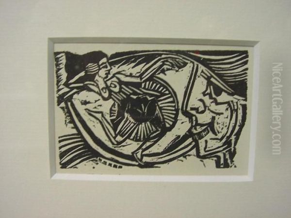 Frau Im Auge Des Betrachters Oil Painting by Ernst Ludwig Kirchner