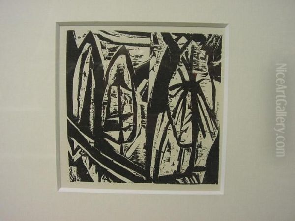 Brucke Oil Painting by Ernst Ludwig Kirchner