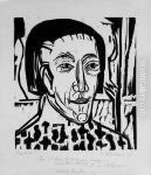 Bildnis Frau K Oil Painting by Ernst Ludwig Kirchner