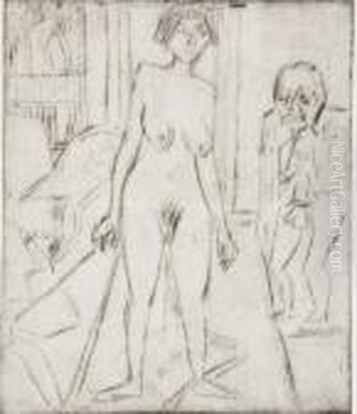 Le Modele by Ernst Ludwig Kirchner