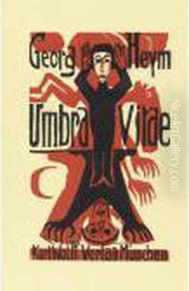 George Heym. Umbra Vitae Oil Painting by Ernst Ludwig Kirchner