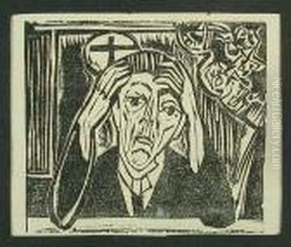 Anonimo Oil Painting by Ernst Ludwig Kirchner