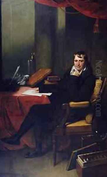 Portrait of Humphry Davy 1778-1829 Oil Painting by Archer James Oliver