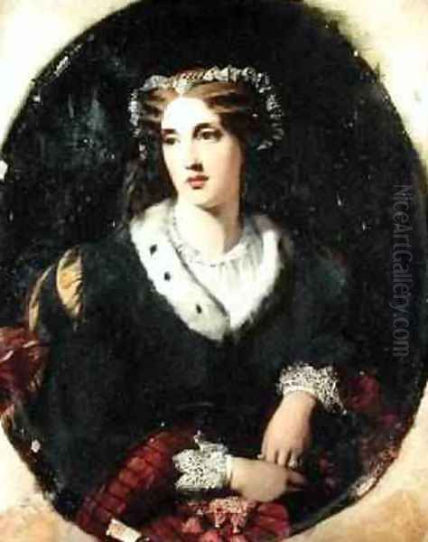 Portrait of a Lady, said to be Lady Bessborough d.1911 Oil Painting by (attr.to) Ossani, Alessandro