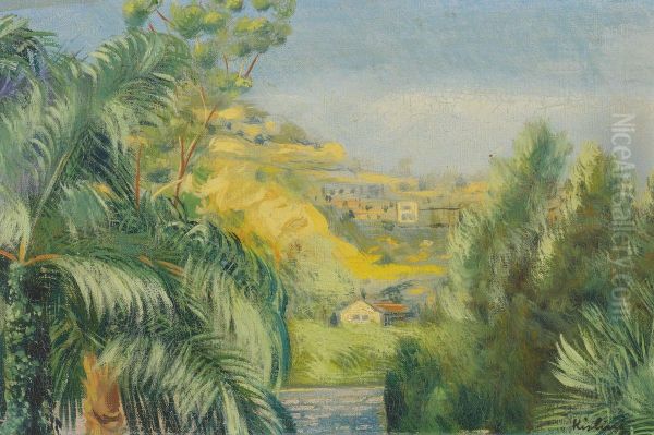 Paysage Oil Painting by Moise Kisling