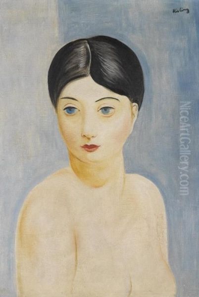 Buste Nu Oil Painting by Moise Kisling