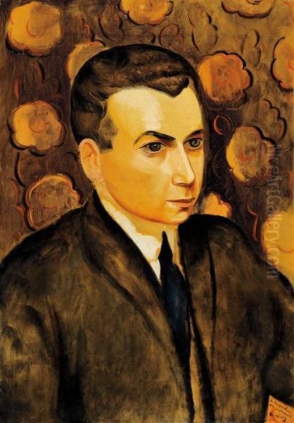 Portrait Of Katznelson Oil Painting by Moise Kisling