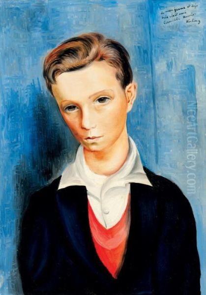 Portrait De Camille Rouvier Oil Painting by Moise Kisling