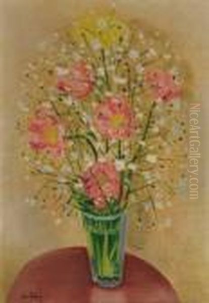 Fleur Des Champs Oil Painting by Moise Kisling