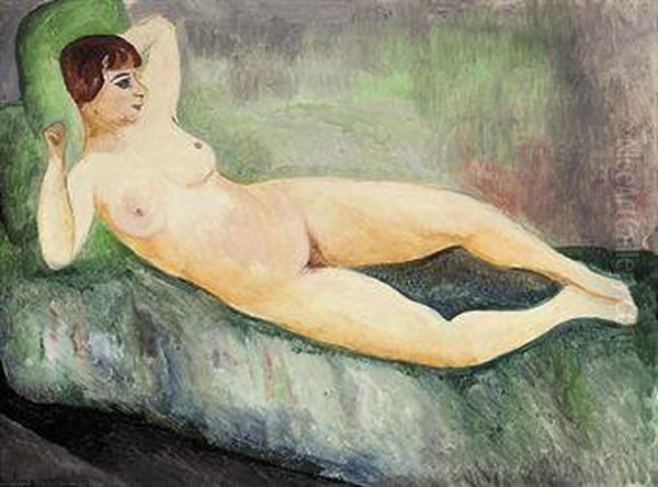 Nu Oil Painting by Moise Kisling