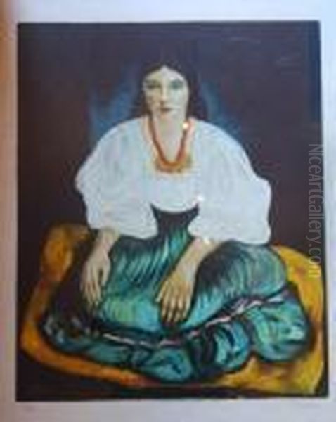  Femme Assise  Oil Painting by Moise Kisling