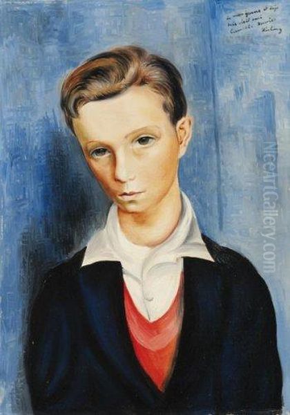 Portrait De Camille Rouvier Oil Painting by Moise Kisling