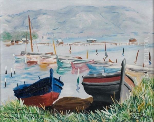 Les Sablettes Oil Painting by Moise Kisling