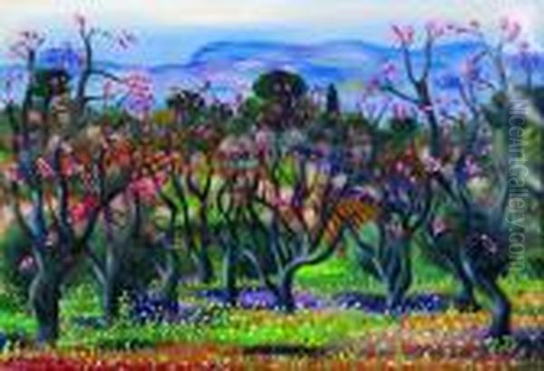 Paysage De Provence Oil Painting by Moise Kisling