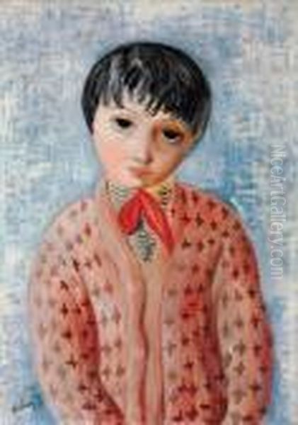 Adolescente Oil Painting by Moise Kisling