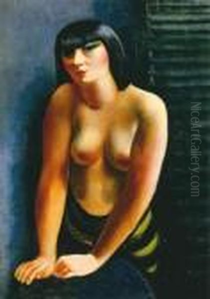 Kiki De Montparnasse Oil Painting by Moise Kisling