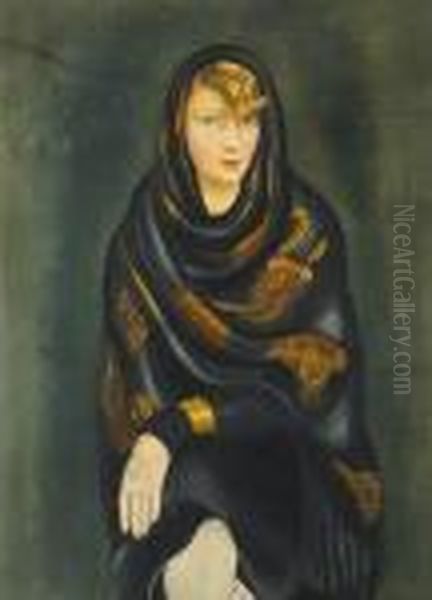 Portret Kobiety Oil Painting by Moise Kisling