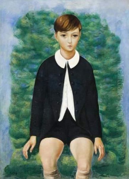 Jeune Garcon Oil Painting by Moise Kisling