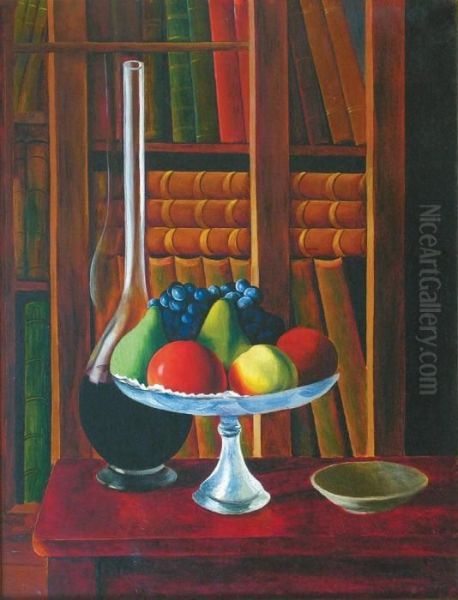 La Coupe De Fruits Oil Painting by Moise Kisling