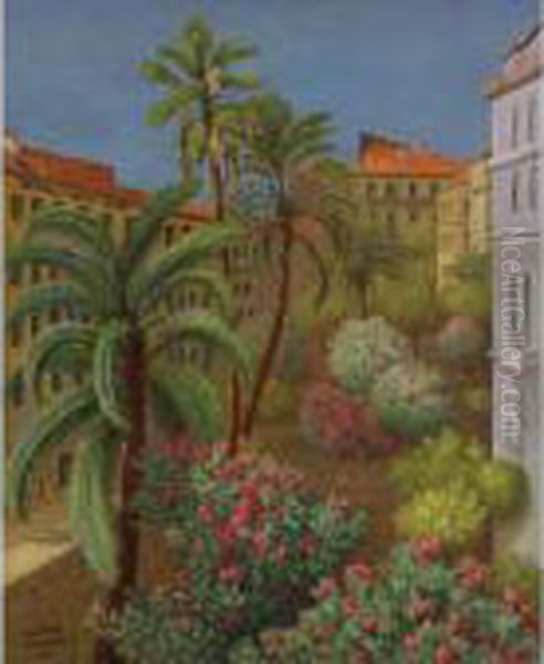 Hotel Beverly Hills Oil Painting by Moise Kisling