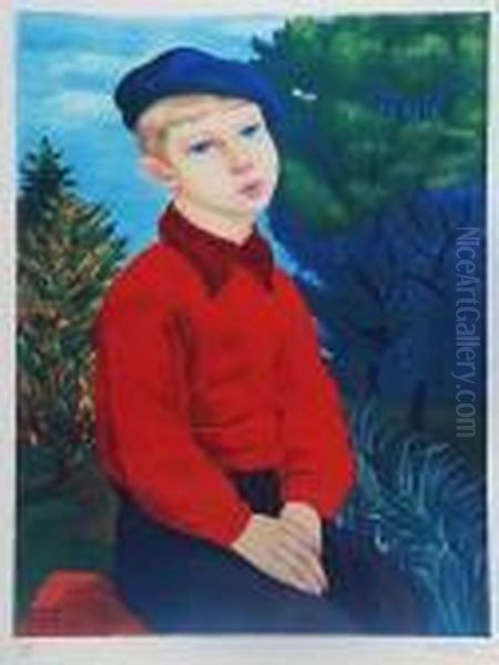 Chlopiec Oil Painting by Moise Kisling